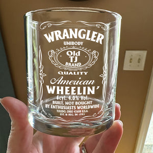 American Wheelin' Whiskey Glass HA75 64344