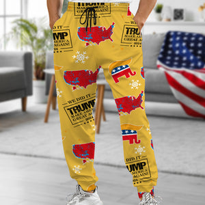 We Did It Trump Make America Great Again Sweatpants N304 HA75 64032