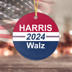 Harris Walz 2024 Save Democracy Ceramic Ornament TH10 63399