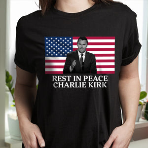 Rest In Peace Charlie Kirk Dark Shirt CH07 67374