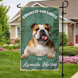 Childless Dog Ladies For Kamala Harris Garden Flag TH10 63549