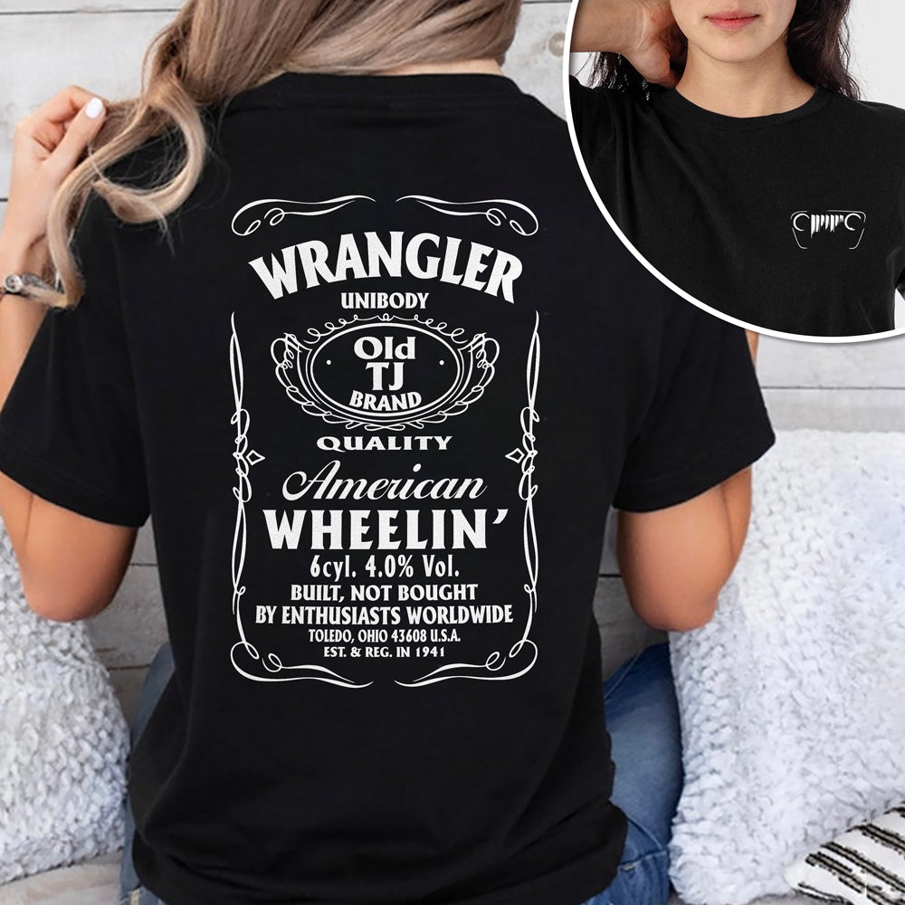 American Wheelin' Back And Front Dark Tee HA75 64342