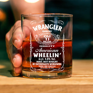 American Wheelin' Whiskey Glass HA75 64344