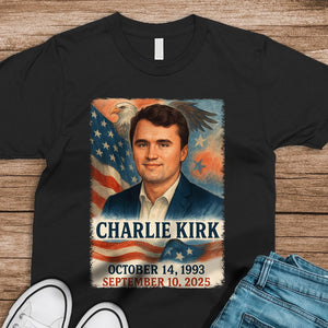 A True Patriot - Justice for Charlie Kirk Dark Shirt HA75 64506