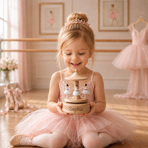 Personalized Kid Name Engraved Wooden Music Box Baby Shower Gift Birthday Gift for Kids CH07 180110