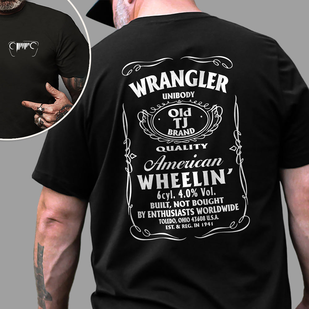 American Wheelin' Back And Front Dark Tee HA75 64342