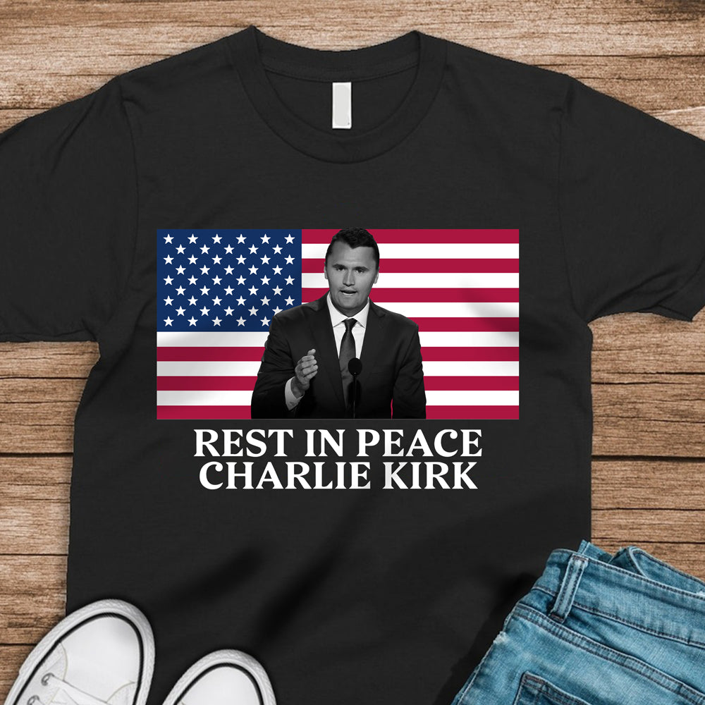 Rest In Peace Charlie Kirk Dark Shirt CH07 67374