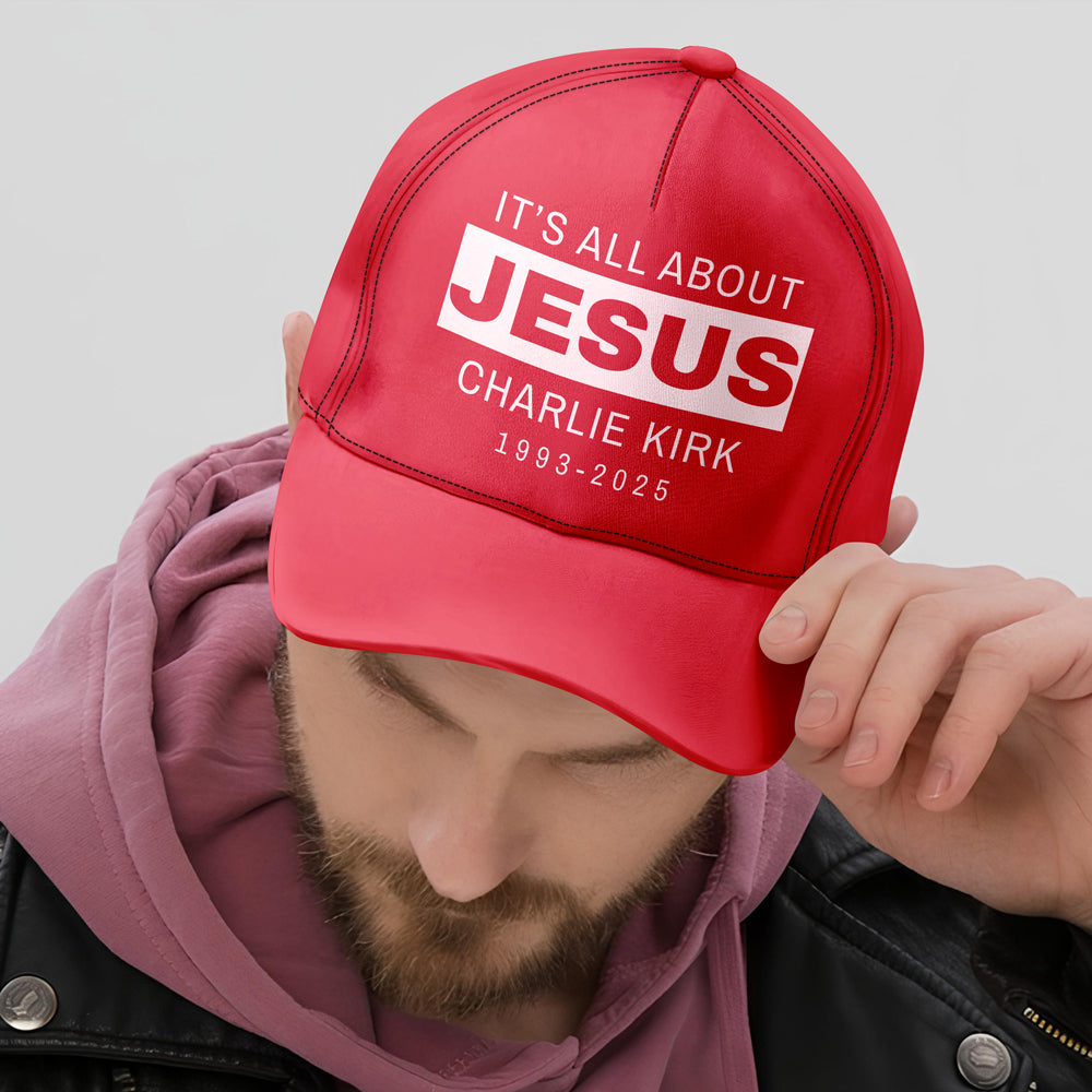 It's All About Jesus - Charlie Kirk 1993 - 2025 Classic Cap LM32 65645