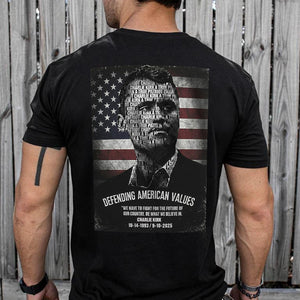 Rest In Peace Charlie Kirk A True Patriot Back Side Dark Shirt CH07 67536