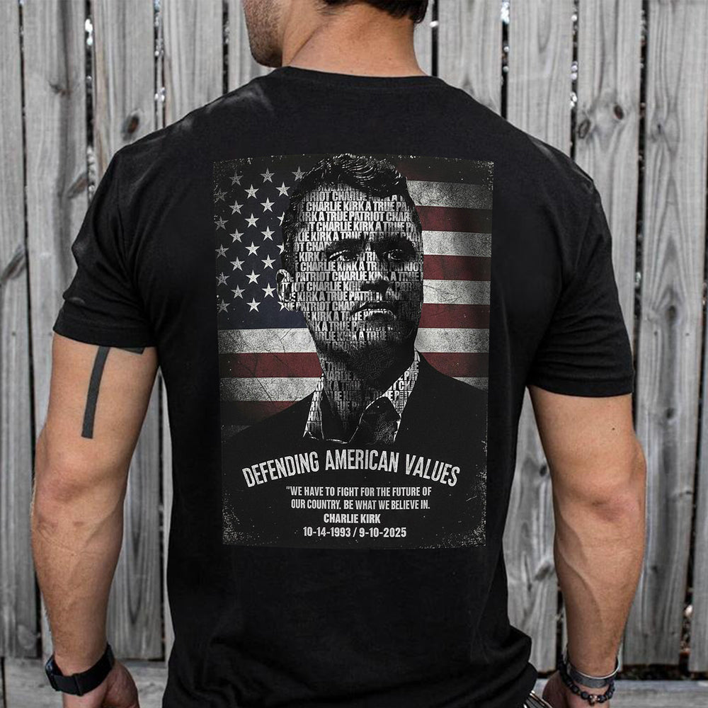 Rest In Peace Charlie Kirk A True Patriot Back Side Dark Shirt CH07 67536