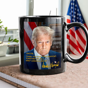 Trump Keep America Great Again Personalized Black Mug CH07 67326