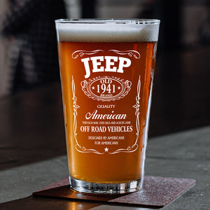 American Off Road Vehicles Print Beer Glass HA75 64354