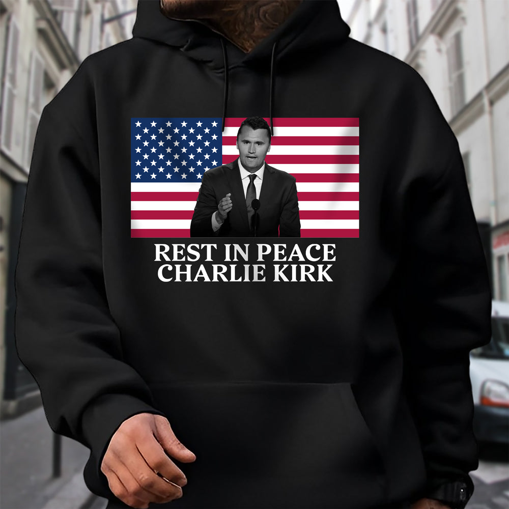 Rest In Peace Charlie Kirk Dark Shirt CH07 67374