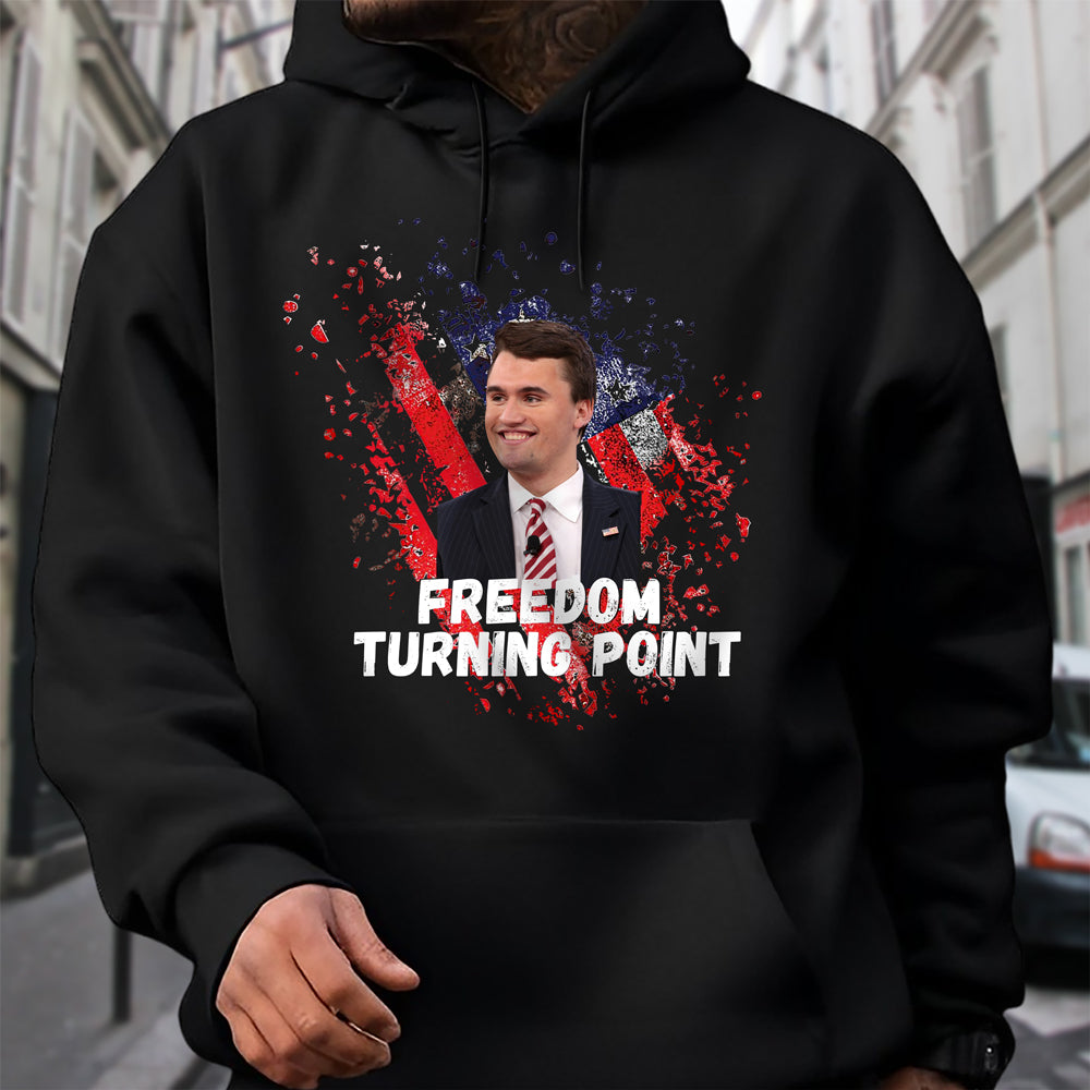 Charlie Kirk Freedom Turning Point Dark Shirt CH07 67572