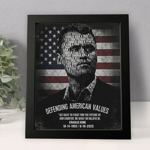 Rest In Peace Charlie Kirk A True Patriot Picture Frame CH07 67538
