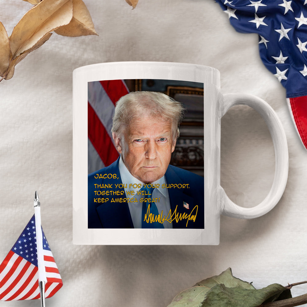Trump Keep America Great Again Personalized White Mug CH07 67324