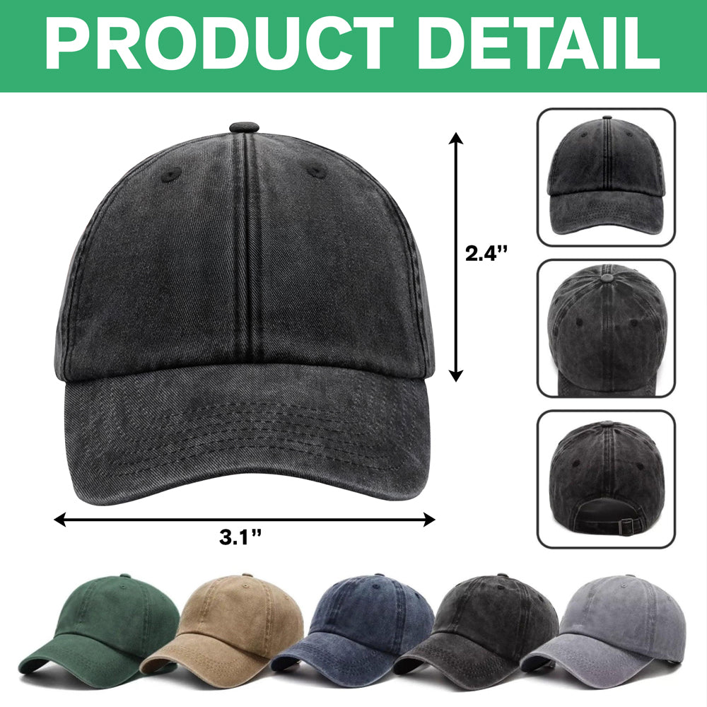 A True Patriot Charlie Kirk Memorial Washed Denim Baseball Cap CH07 67456
