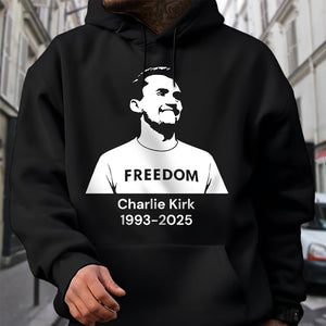 Charlie Kirk Memorial Freedom Dark Shirt CH07 67610