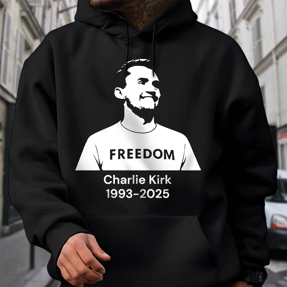 Charlie Kirk Memorial Freedom Dark Shirt CH07 67610