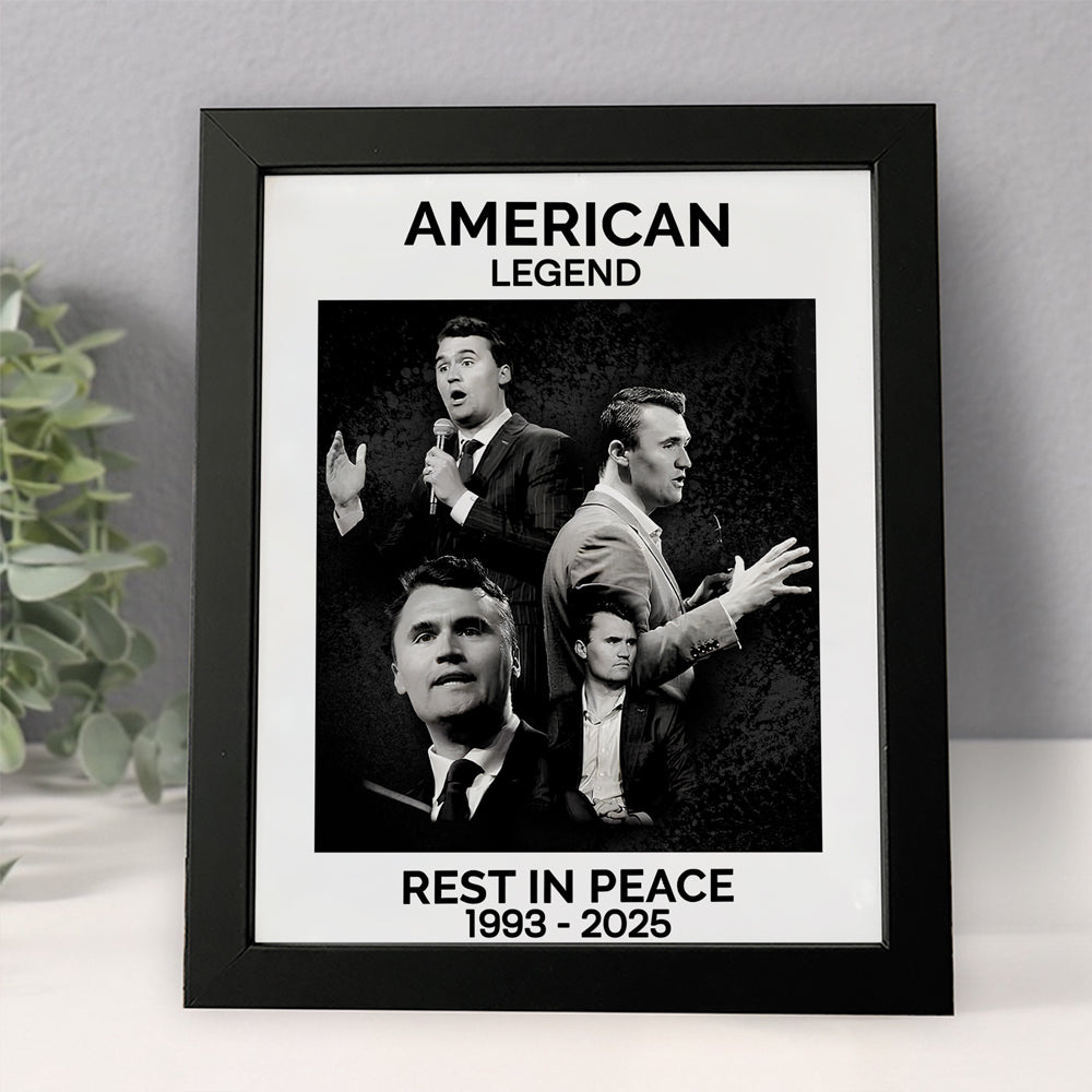 Rest In Piece Charlie Kirk Picture Frame CH07 67522