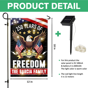 250 Years America Freedom With Eagles LED Garden Flag LM32 895821