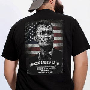 Rest In Peace Charlie Kirk A True Patriot Back Side Dark Shirt CH07 67536