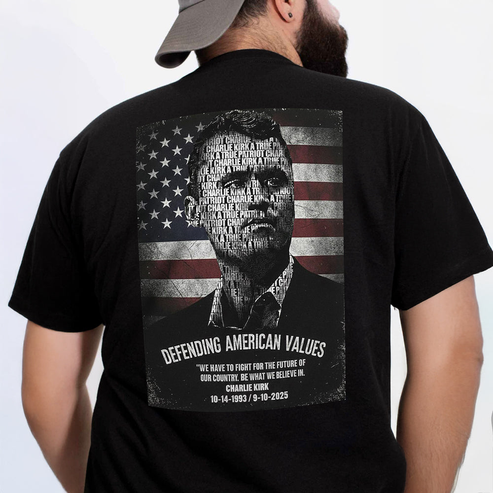 Rest In Peace Charlie Kirk A True Patriot Back Side Dark Shirt CH07 67536