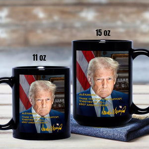 Trump Keep America Great Again Personalized Black Mug CH07 67326