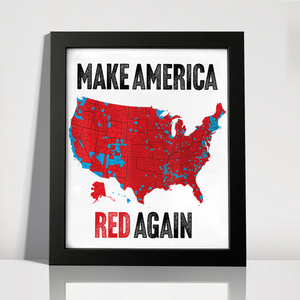 Make America Red Again Picture Frame Gift for Trump Lovers HA75 67098