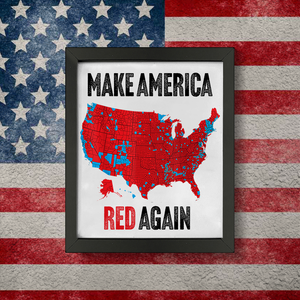 Make America Red Again Picture Frame Gift for Trump Lovers HA75 67098