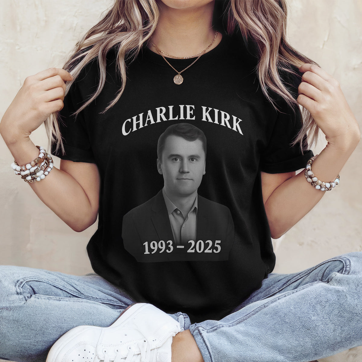 Charlie Kirk Memorial Dark Shirt TH10 64401