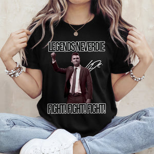 Charlie Kirk Legend Never Dies Vintage Style Dark Shirt HO82 65882