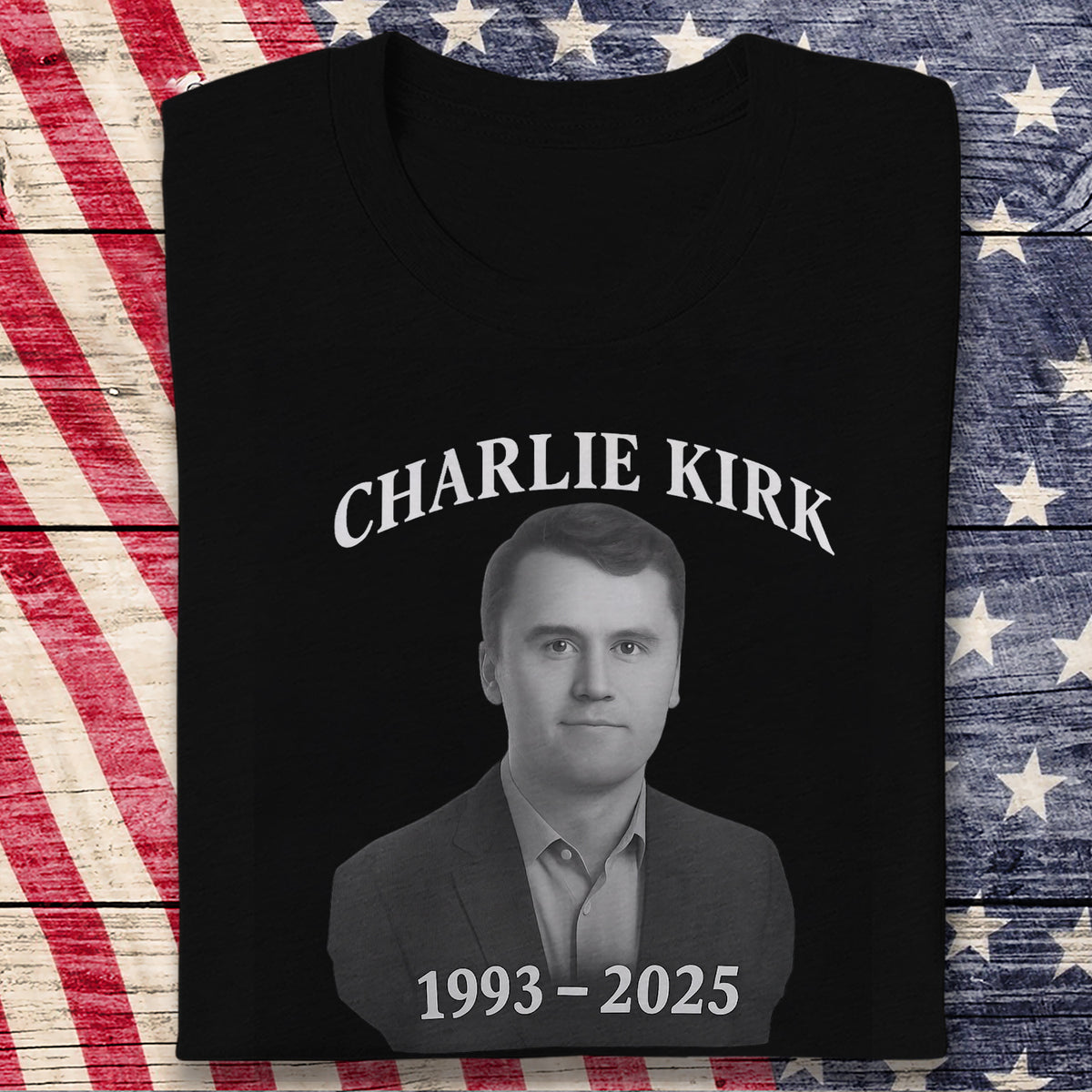 Charlie Kirk Memorial Dark Shirt TH10 64401
