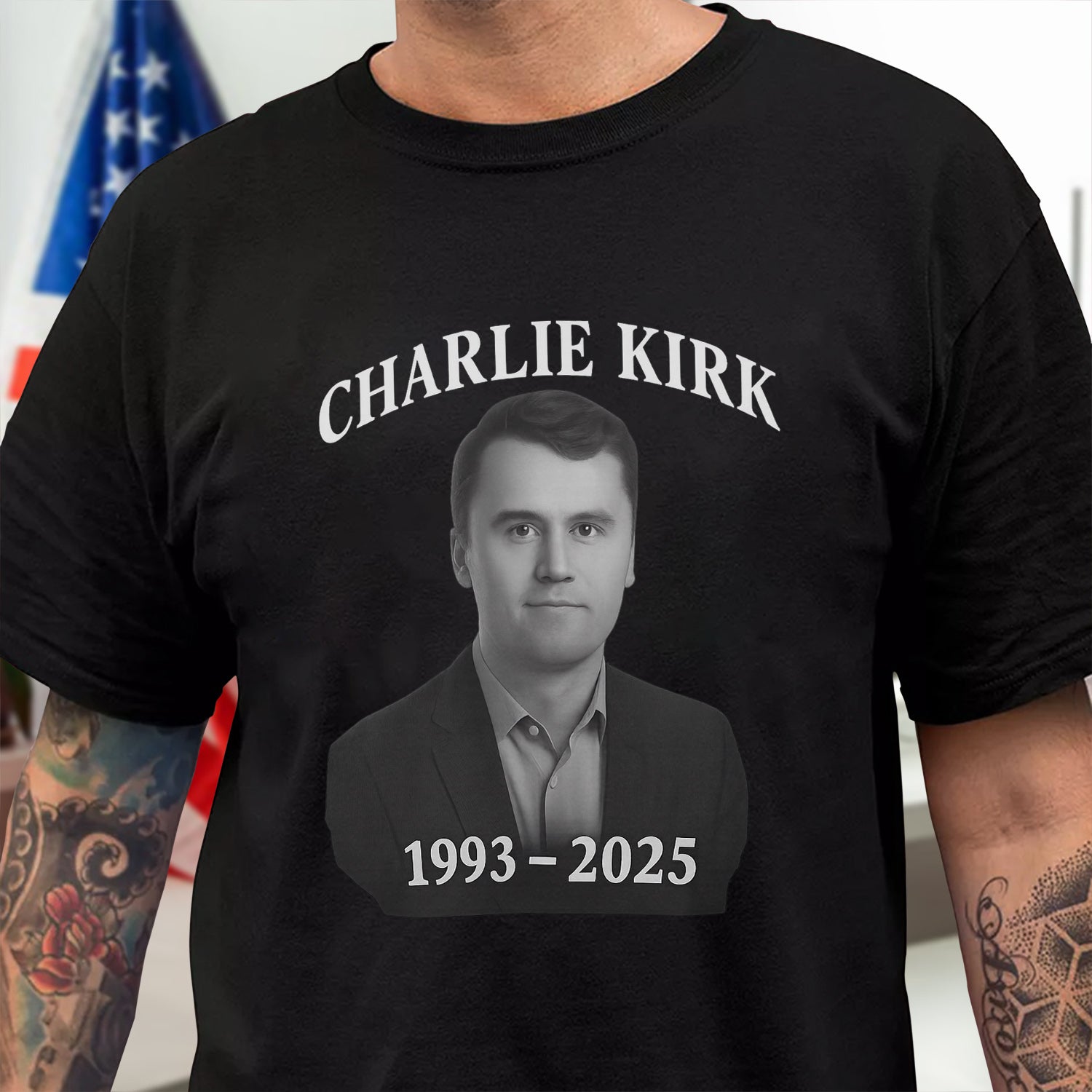 Charlie Kirk Memorial Dark Shirt TH10 64401