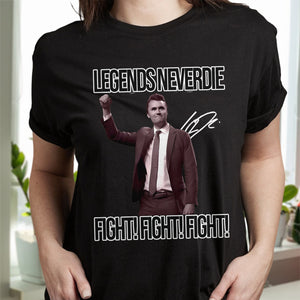 Charlie Kirk Legend Never Dies Vintage Style Dark Shirt HO82 65882