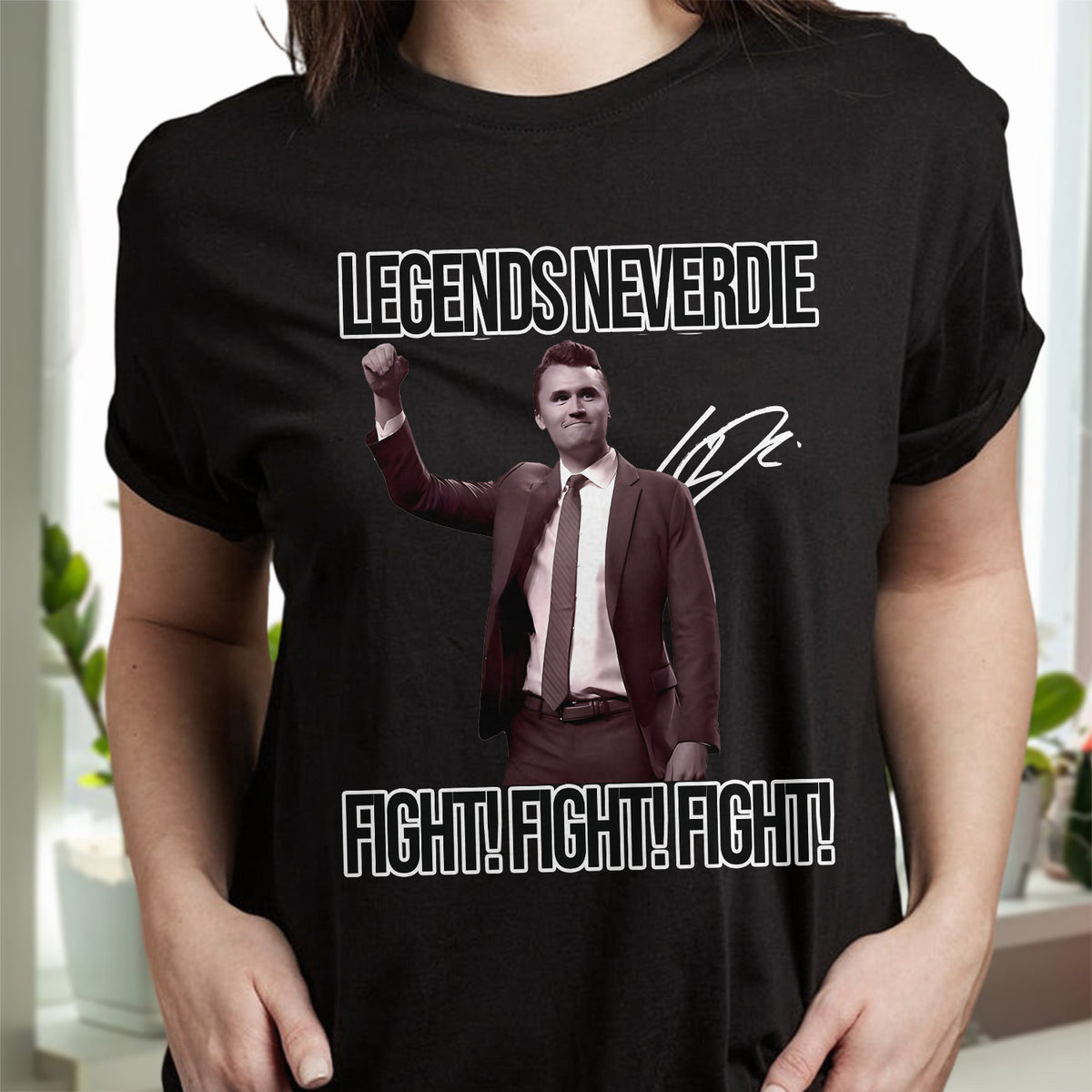 Charlie Kirk Legend Never Dies Vintage Style Dark Shirt HO82 65882