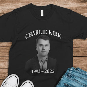 Charlie Kirk Memorial Dark Shirt TH10 64401