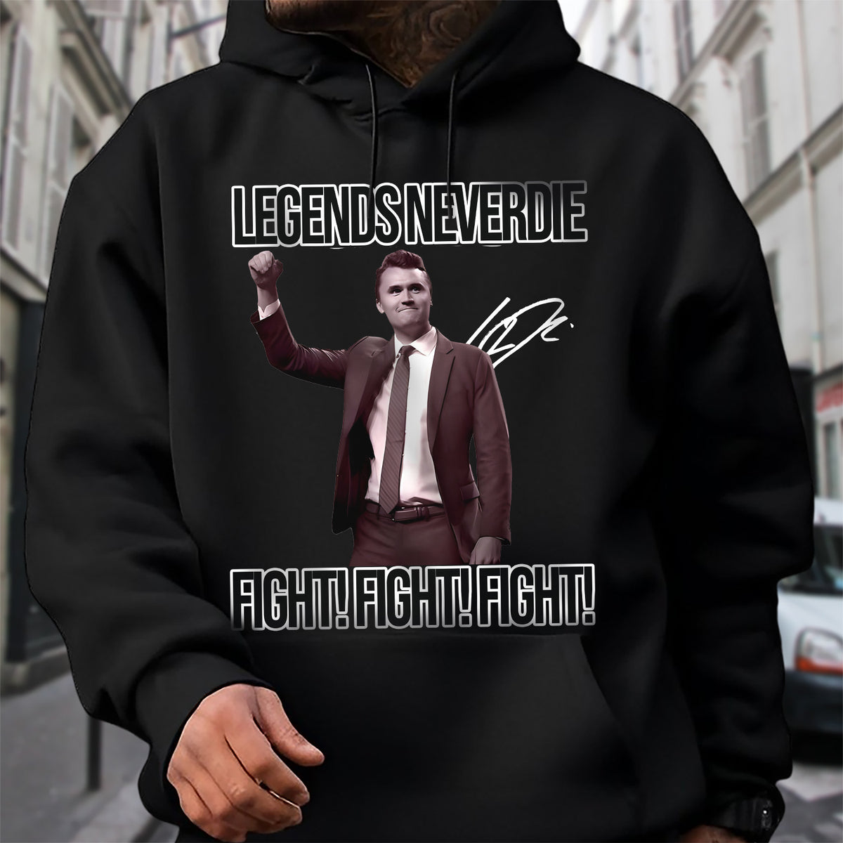 Charlie Kirk Legend Never Dies Vintage Style Dark Shirt HO82 65882