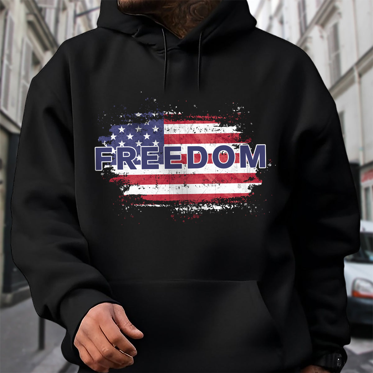 FREEDOM America Flag - Charlie Kirk Memorial Dark Shirt CH07 67586