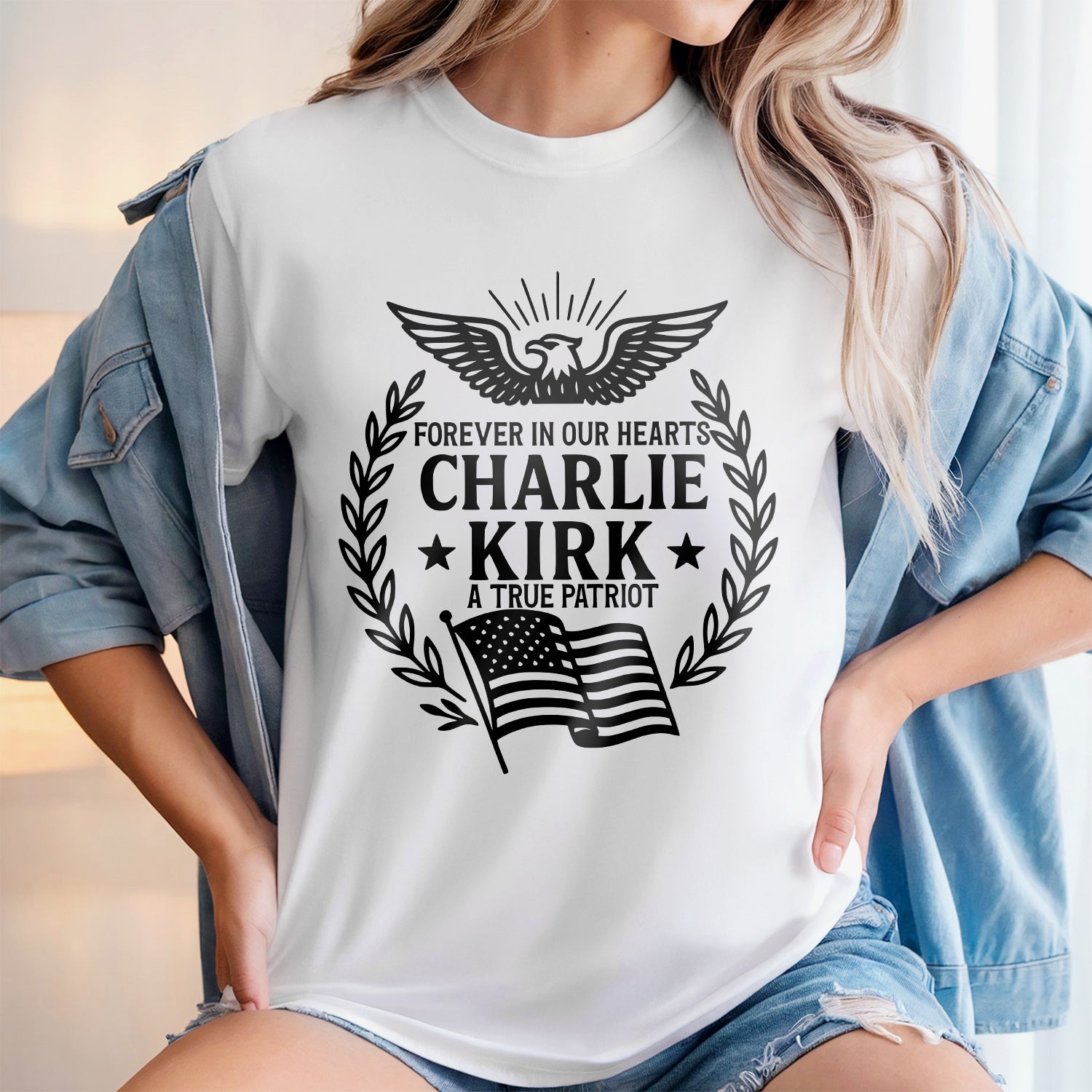 Charlie Kirk Forever In Our Hearts Bright Shirt HO82 65926