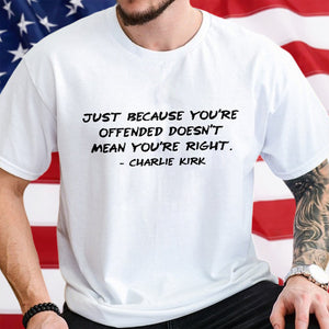 Charlie Kirk Minimalist Famous Quote, Free Speech Conservative Political Truth Bright Shirt HA75 64512
