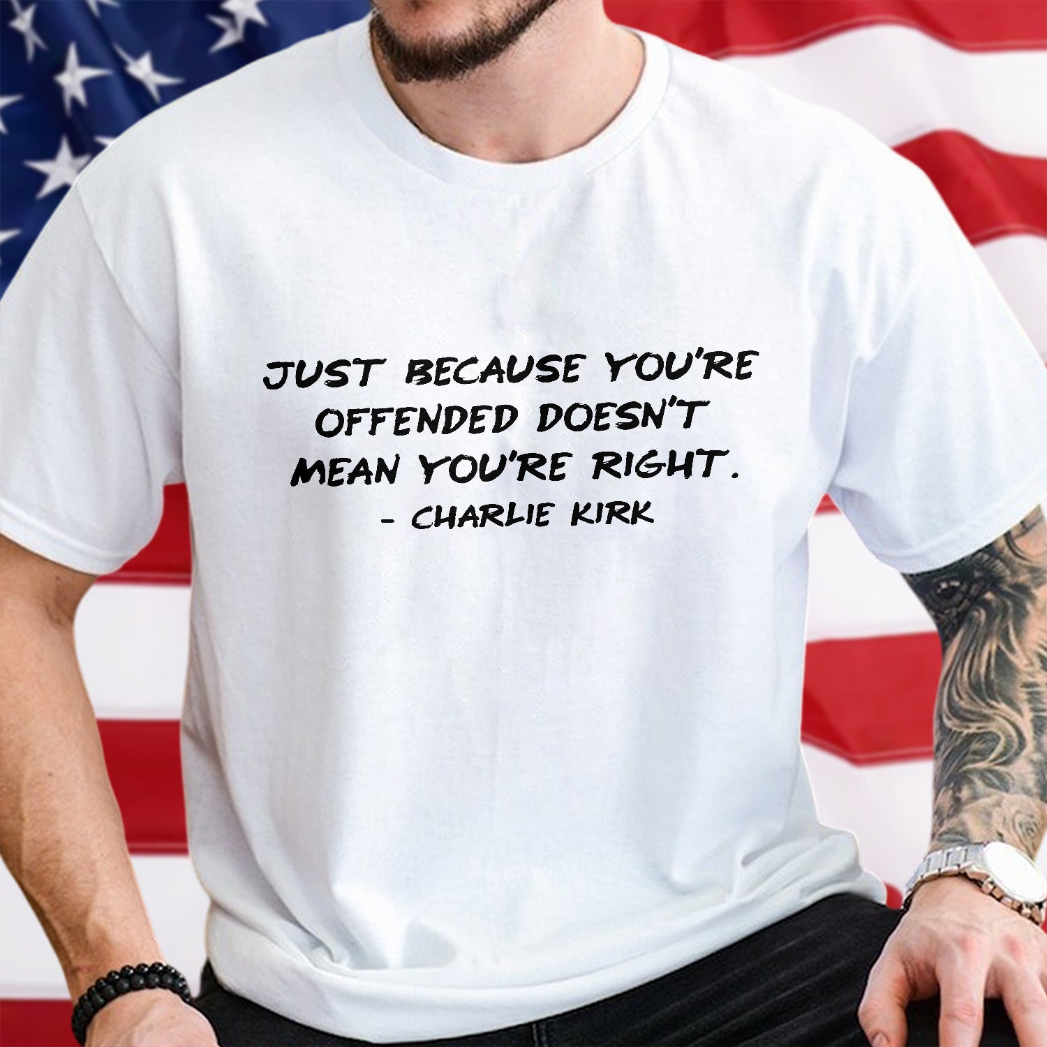 Charlie Kirk Minimalist Famous Quote, Free Speech Conservative Political Truth Bright Shirt HA75 64512