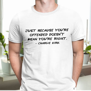 Charlie Kirk Minimalist Famous Quote, Free Speech Conservative Political Truth Bright Shirt HA75 64512