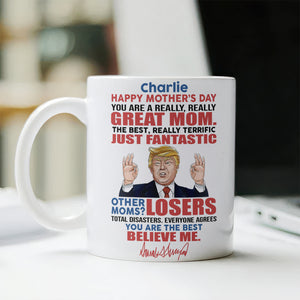 Great Mom Great Grandma Personalized Funny Trump White Mug HA75 64378