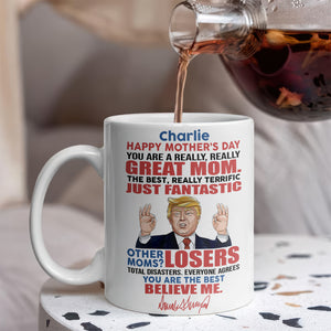 Great Mom Great Grandma Personalized Funny Trump White Mug HA75 64378