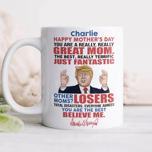 Great Mom Great Grandma Personalized Funny Trump White Mug HA75 64378