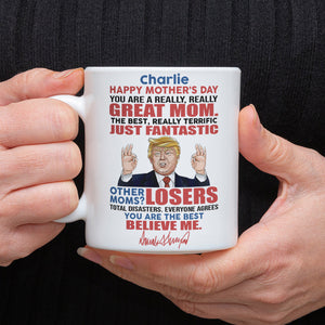 Great Mom Great Grandma Personalized Funny Trump White Mug HA75 64378