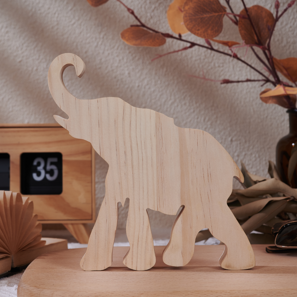 Donald Trump With US Flag Wood Sculpture HA75 62842