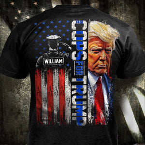 Cops For Trump Flag America Back & Front Shirt TH10 N369 63305