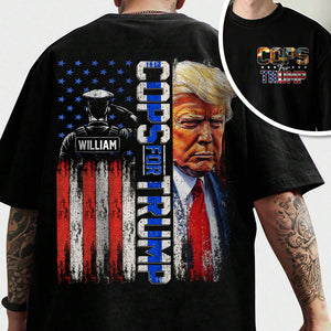 Cops For Trump Flag America Back & Front Shirt TH10 N369 63305